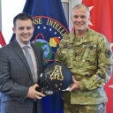 Lt. Gen. Robert P. Ashley, Jr. the Director of the Defense Intelligence Agency and Nicholas Anderson, CIS Student