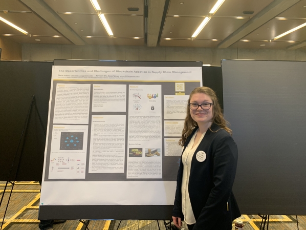 CIS senior presented her honor thesis research 