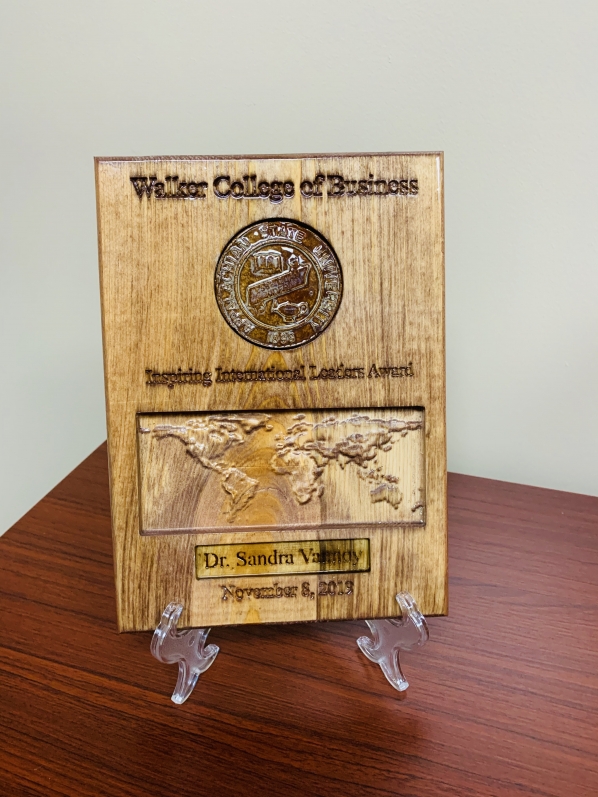 Walker College of Business Outstanding International Engagement Awards