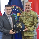 Lt. Gen. Robert P. Ashley, Jr. the Director of the Defense Intelligence Agency and Nicholas Anderson, CIS Student